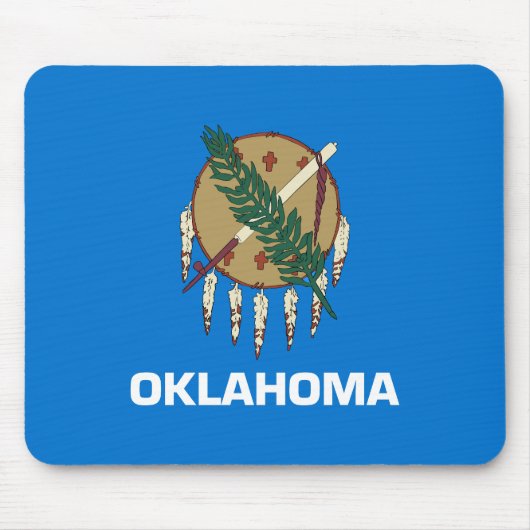 vlag van de staat Oklahoma Muismat (Voorkant)