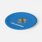 vlag van de staat Oklahoma Papieren Bordje (Gekanteld)