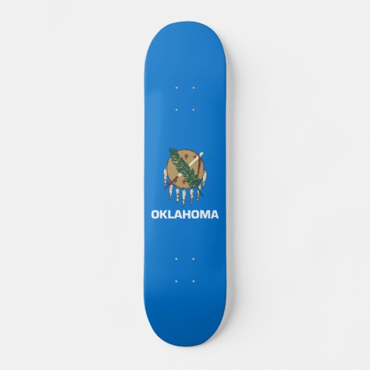 vlag van de staat Oklahoma Persoonlijk Skateboard (Voorkant)