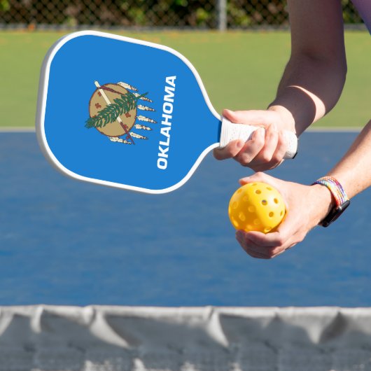 vlag van de staat Oklahoma Pickleball Paddle (Insitu)