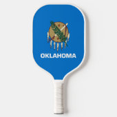 vlag van de staat Oklahoma Pickleball Paddle (Voorkant)