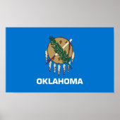 vlag van de staat Oklahoma Poster (Voorkant)