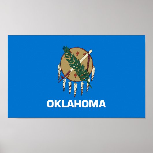 vlag van de staat Oklahoma Poster (Voorkant)