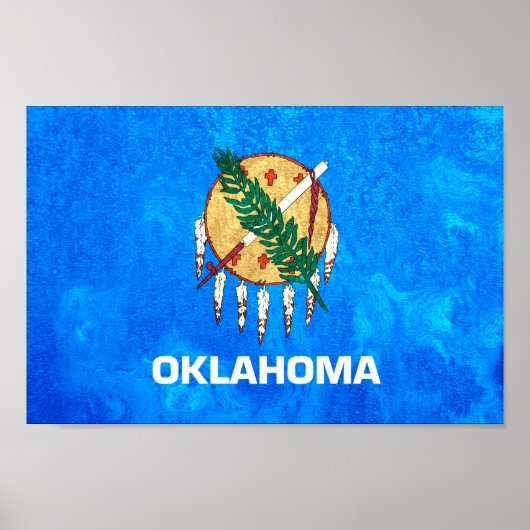 vlag van de staat Oklahoma Poster (Voorkant)