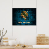  vlag van de staat Oklahoma Poster (Keuken)