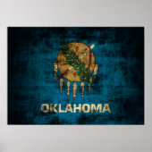  vlag van de staat Oklahoma Poster (Voorkant)