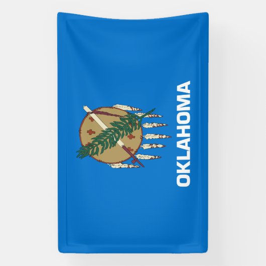 vlag van de staat Oklahoma Spandoek (Verticaal)