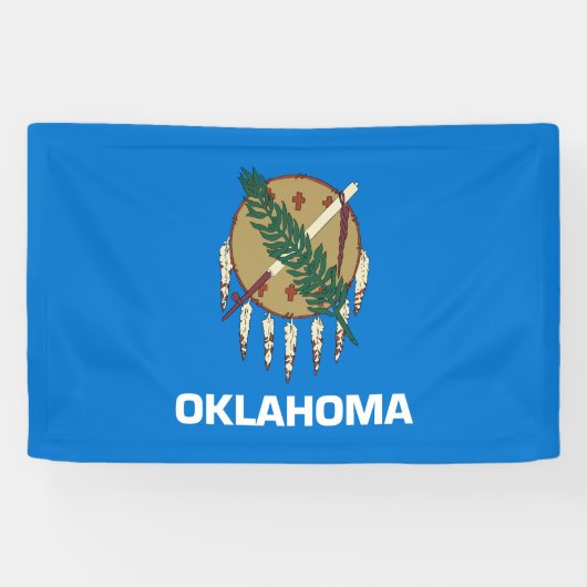 vlag van de staat Oklahoma Spandoek (Horizontaal)