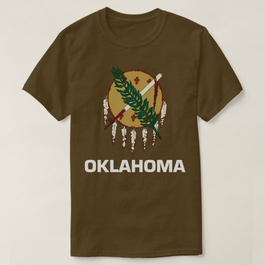 vlag van de staat Oklahoma T-shirt (Design voorkant)