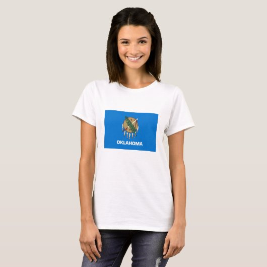 vlag van de staat Oklahoma T-shirt (Voorkant volledig)
