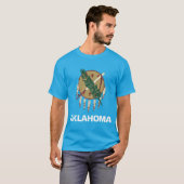 vlag van de staat Oklahoma T-shirt (Voorkant volledig)