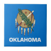 vlag van de staat Oklahoma Tegeltje (Voorkant)