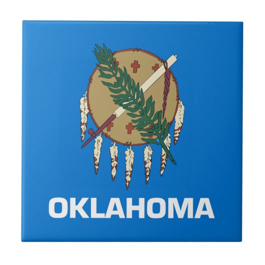 vlag van de staat Oklahoma Tegeltje (Voorkant)
