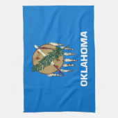 vlag van de staat Oklahoma Theedoek (Verticaal)
