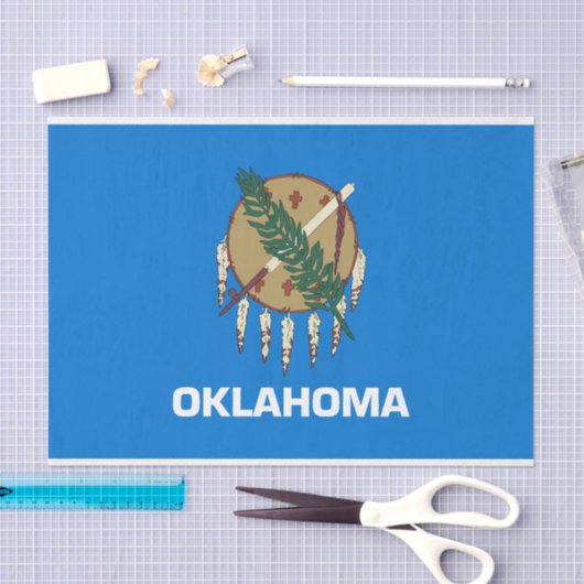 vlag van de staat Oklahoma Tissuepapier (Craft)