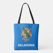 vlag van de staat Oklahoma Tote Bag (Achterkant)