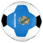 vlag van de staat Oklahoma Voetbal (Gedraaid)