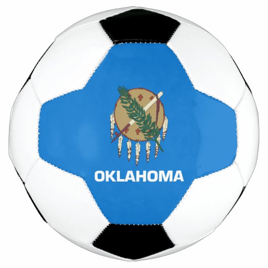 vlag van de staat Oklahoma Voetbal (Voorkant)