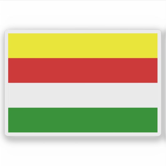 Vlag van de staat Oost-Indonesië Sticker (Voorkant)