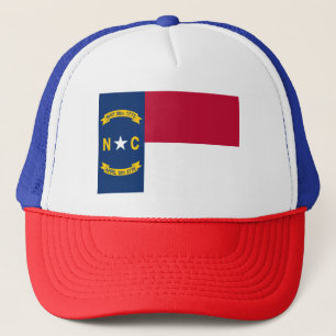 Vlag van de staat Patriotic North Carolina Trucker Pet