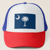Vlag van de staat Patriotic South Carolina Trucker Pet (Voorkant)