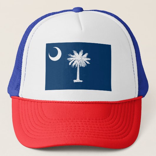 Vlag van de staat Patriotic South Carolina Trucker Pet (Voorkant)