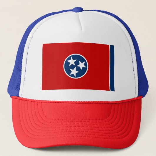 Vlag van de staat Patriotic Tennessee Trucker Pet (Voorkant)