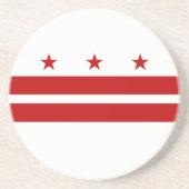 Vlag van de staat Patriotic Washington DC Zandsteen Onderzetter (Voorkant)