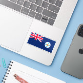 Vlag van de staat Queensland, Gemenebest van Austr Sticker (Laptop met iPhone)