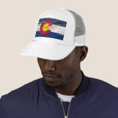  vlag van de staat Retro Colorado Trucker Pet (In situ)