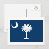 vlag van de staat South Carolina Briefkaart (Voorkant / Achterkant)
