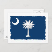 vlag van de staat South Carolina Briefkaart (Voorkant / Achterkant)
