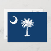 vlag van de staat South Carolina Briefkaart (Voorkant / Achterkant)