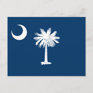 vlag van de staat South Carolina Briefkaart