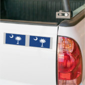 vlag van de staat South Carolina Bumpersticker (Op Truck)