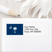 vlag van de staat South Carolina Etiket (Insitu)