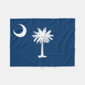 vlag van de staat South Carolina Fleece Deken (Voorkant (Horizontaal))