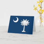 vlag van de staat South Carolina Kaart (Gele Bloem)