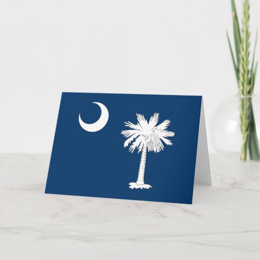 vlag van de staat South Carolina Kaart (Voorkant)