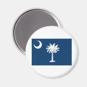 vlag van de staat South Carolina Magneet (Voorkant / Achterkant)