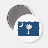 vlag van de staat South Carolina Magneet (Voorkant / Achterkant)