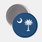 vlag van de staat South Carolina Magneet (Voorkant / Achterkant)