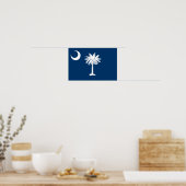 vlag van de staat South Carolina Poster (Keuken)