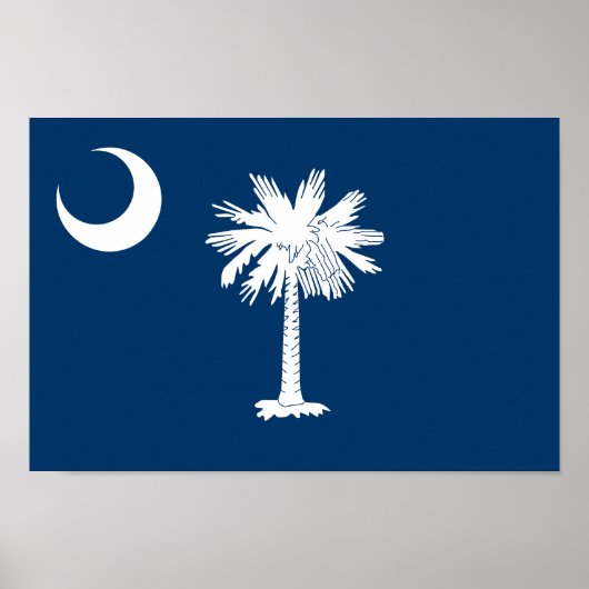 vlag van de staat South Carolina Poster (Voorkant)