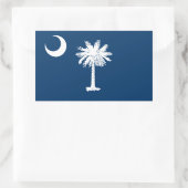 vlag van de staat South Carolina Rechthoekige Sticker (Tas)