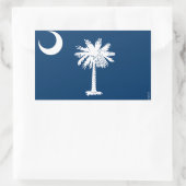 vlag van de staat South Carolina Rechthoekige Sticker (Tas)