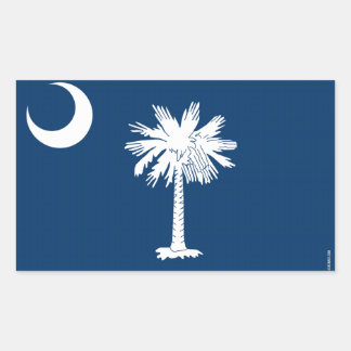 vlag van de staat South Carolina Rechthoekige Sticker