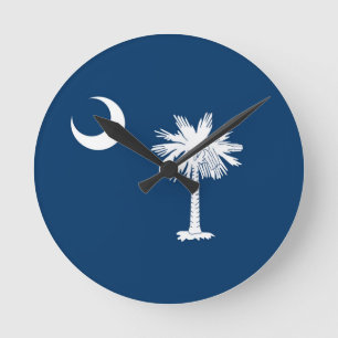 vlag van de staat South Carolina Ronde Klok