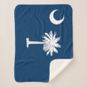 vlag van de staat South Carolina Sherpa Deken (Voorkant)