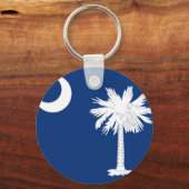 vlag van de staat South Carolina Sleutelhanger (Voorkant)